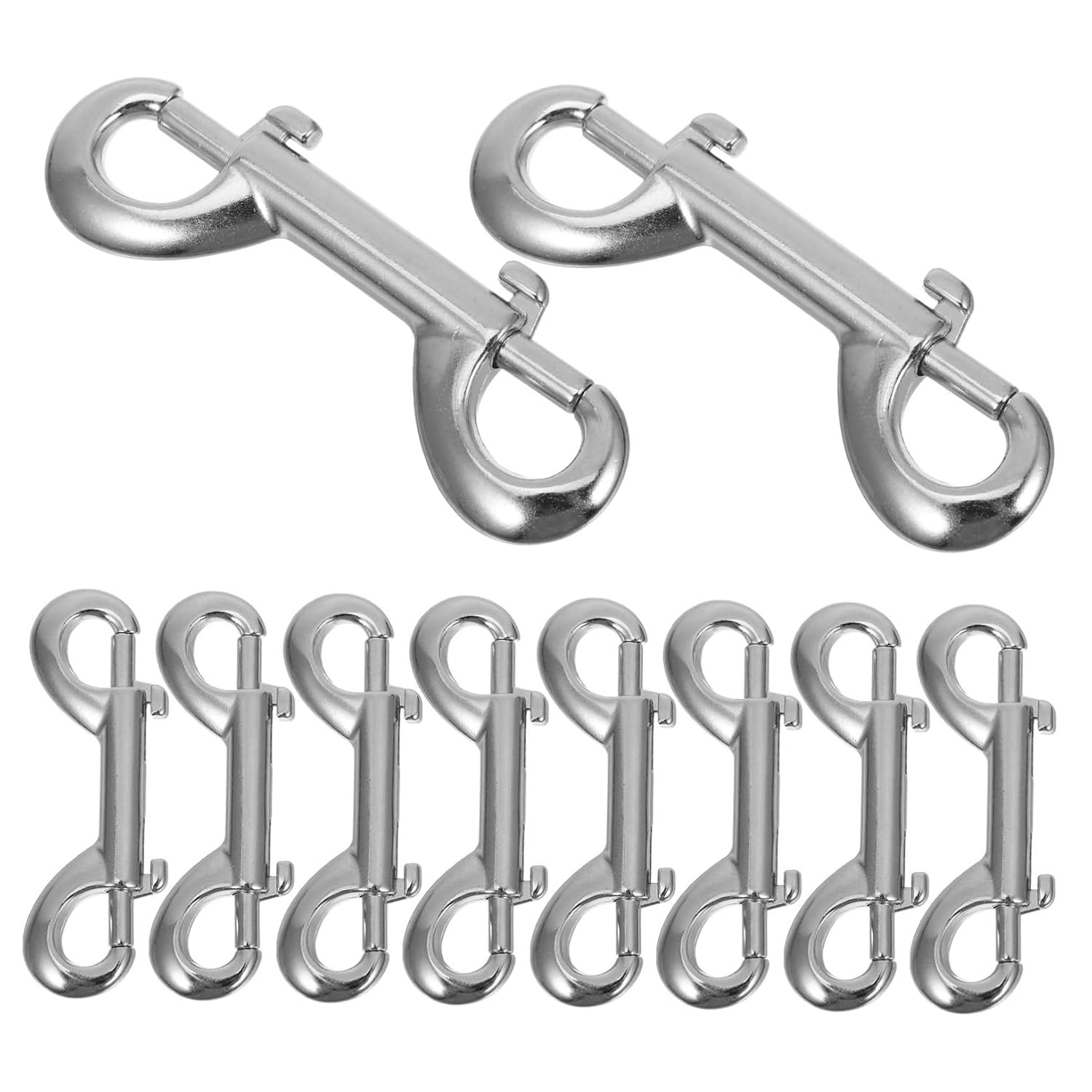 Gatuida 10pcs Double Ended Bolt Snap Hook Trigger Clips for Dog Leash Clip Secure Hold Snap Hooks