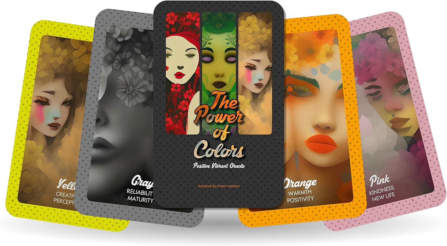 Ibiza Tarot- The Power of Colors - Positive Vibrant Oracle- Fortune Telling Tarot Cards Deck for Beginners| Authentic Tarot Experience - Set of 24 Cards