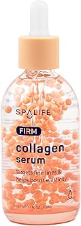 Spa Life Face Serum: FIRM Collagen Serum 100 ml (3.7 oz) - Enhanced Firmness and Hydration – Skin Smoothing, Face Plumping, Pearl-infused - Fights Fine Lines & Wrinkles, For All Skin Types