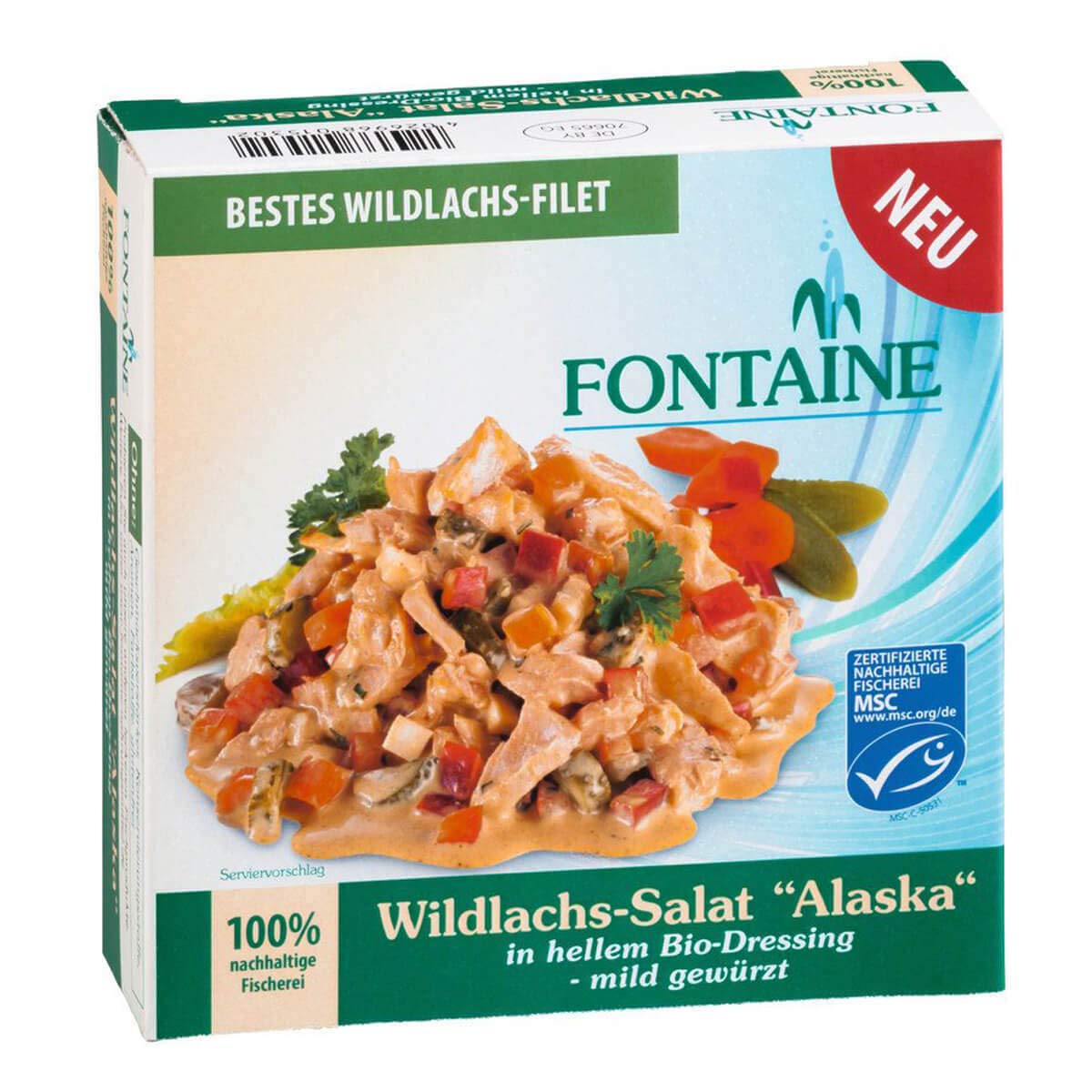 Fontaine - Wildlachs-Salat Alaska - 200 g - 8er Pack