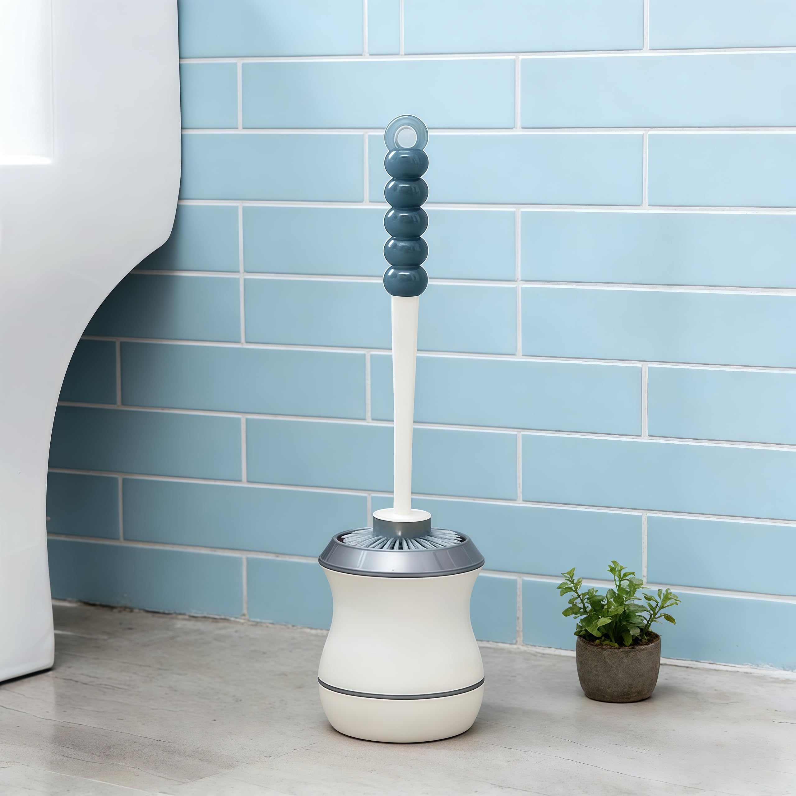 Juego de escobilla baño cerdas con Soporte