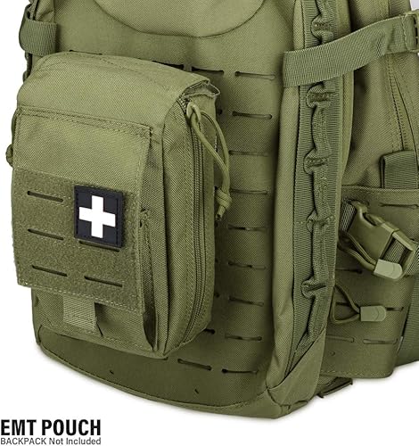 Miniatura 7 de WYNEX Bolsa táctica de primeros auxilios, diseño de corte láser, bolsa Molle EMT, bolsa de supervivencia, IFAK, organizador médico de emergencia,