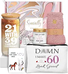 de 60 anos para mulheres, ideias exclusivas de de 60 anos, copo de vidro de experiência de 21 com 39 anos, de 60 anos para