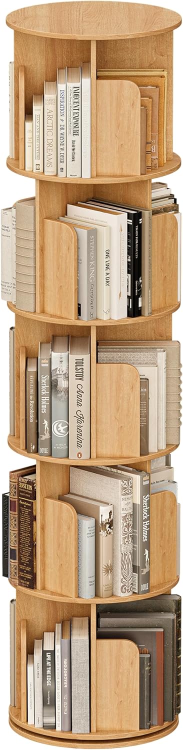 SpinNest Rotating Storage Tower with Multi-Tier Shelves