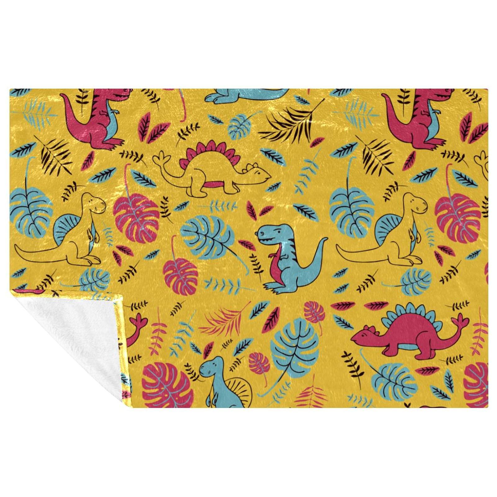 Couverture chaude dinosaure pour éviter le froid lors du camping ou sur votre canapé
