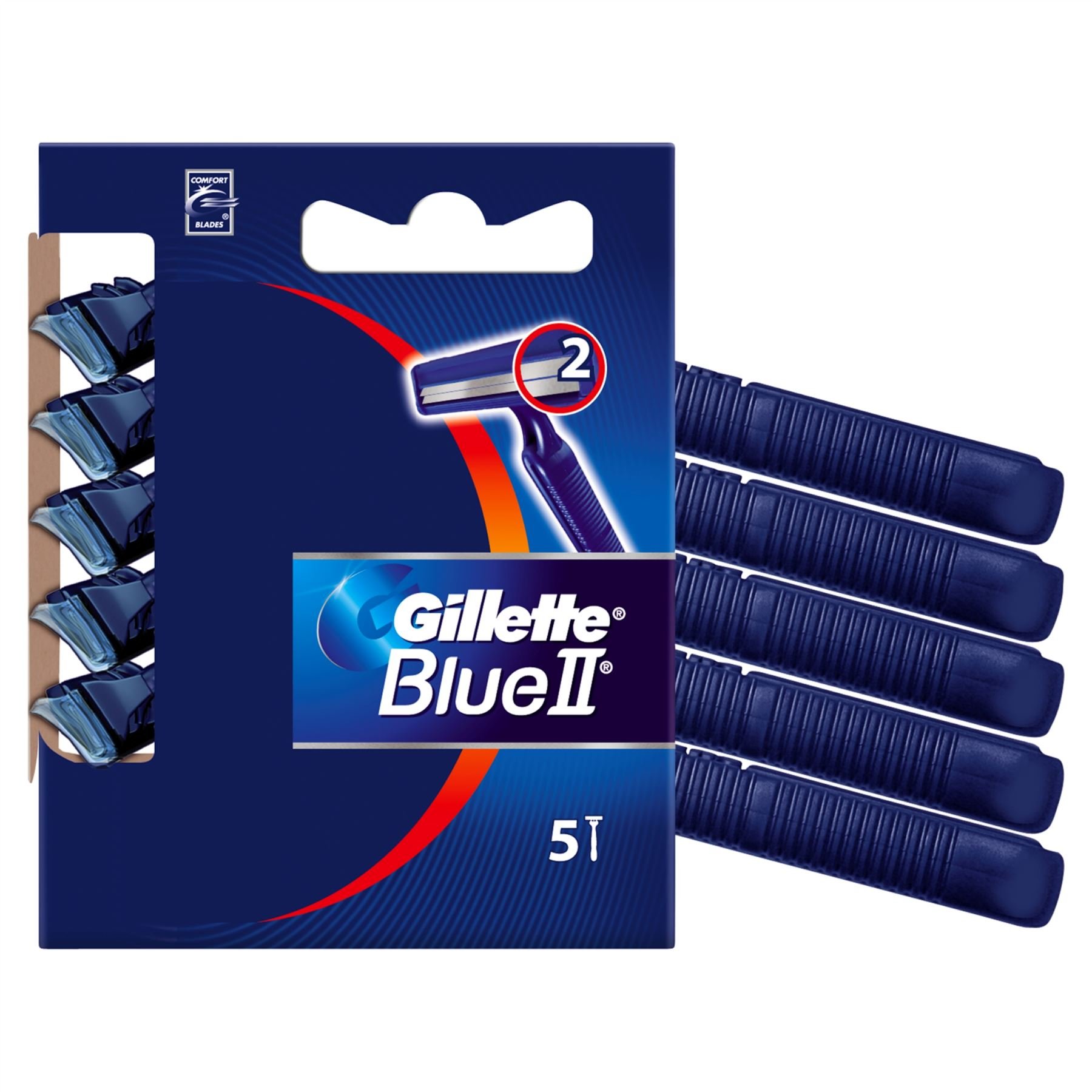 20 x Gillette Blue II Disposable Razor 5 Pack