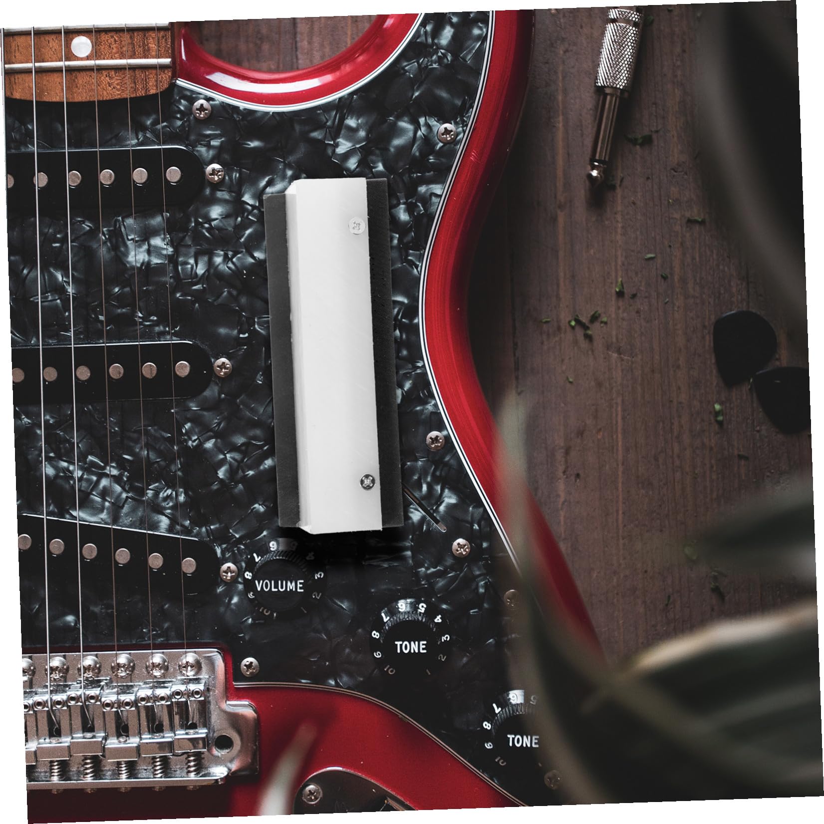 MILISTEN Gitarren Bundfeile aus Kohlenstoffstahl 2-in-1 für Wartung und Politur Ergonomisch Schützt die Oberfläche für E-gitarre