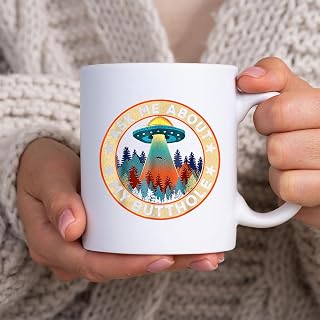 Ask Me About My Butthole Funny UFO Alien Abduction Vintage BlackMug, Tea Mug, Tea Cup, Coffee Cup