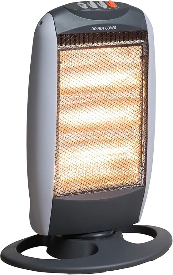 Netagon 1200W Oscillating Halogen Heater Amazon.co.uk Home & Kitchen