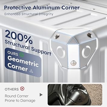 ALPHA CAMP Aluminum Frame Checked Luggage,28 Inch Zipperless Suitcase | 3-layer PC Hard Shell Premium Protection with TSA Lock, USB Charging,Cup Holder and Spinner Wheels for Long Vacations