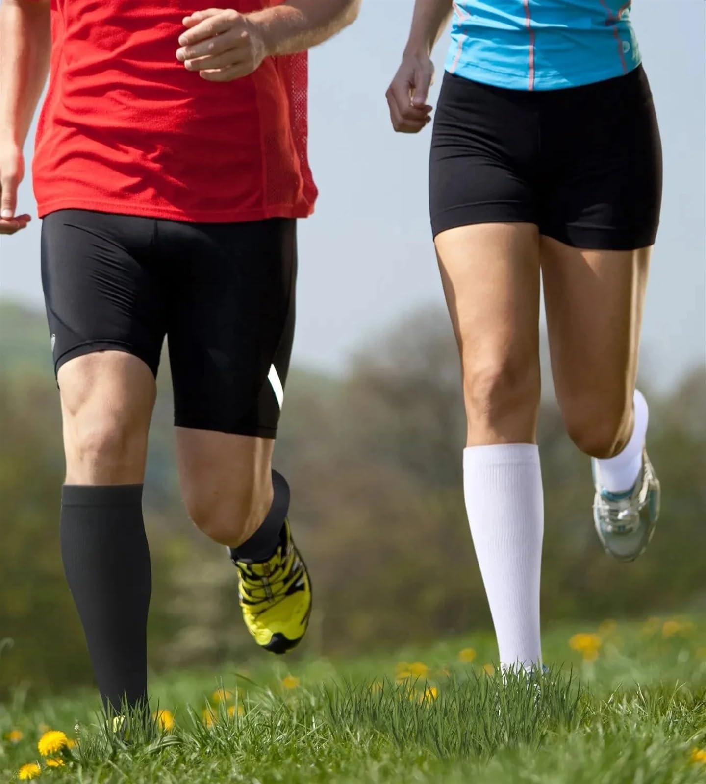 3 paia di calzini a compressione, unisex, per diabete varicoso, gravidanza, corsa, calcio, basket, escursionismo, sport