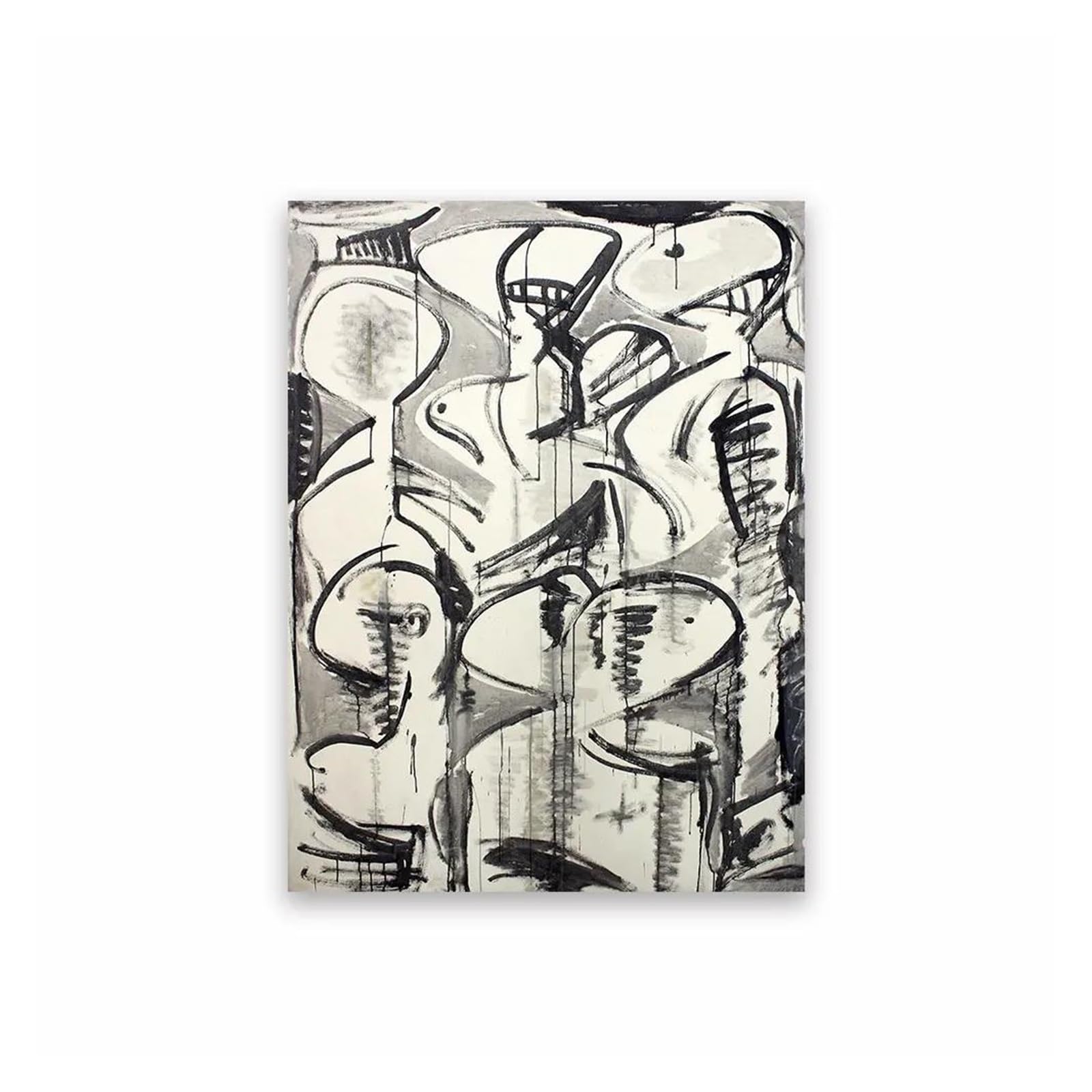 Impression sur toile de qualité supérieure au motif abstrait moderne pour bureau