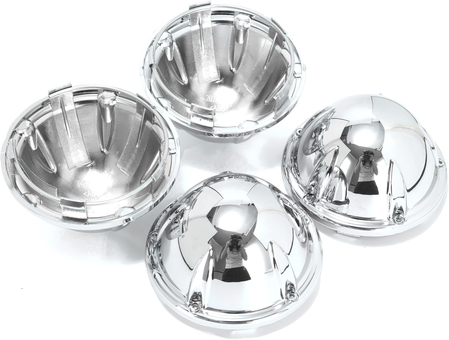 4Pcs 77mm(3.03in) Wheel Center Caps Replacement 57492085F-1 LG1011-16 C10695 Chrome Hub Caps, Compatible with Ridler 695 650 651 Wheel Rim Caps