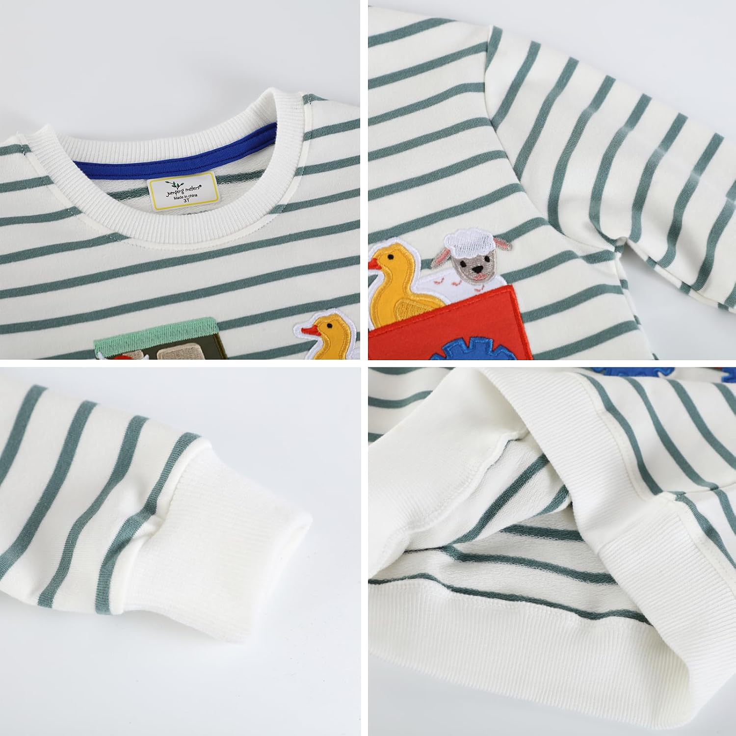 Toddler Boy Long Sleeve Sweatshirt 2-6Y Boys Cotton Sweat Shirt Kids Dinosaur Truck Print Sweater Pullover Tops