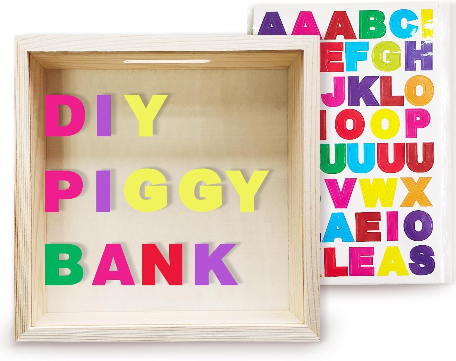 DIY Shadow Box Piggy Banks for Kids and Adults, Decorative