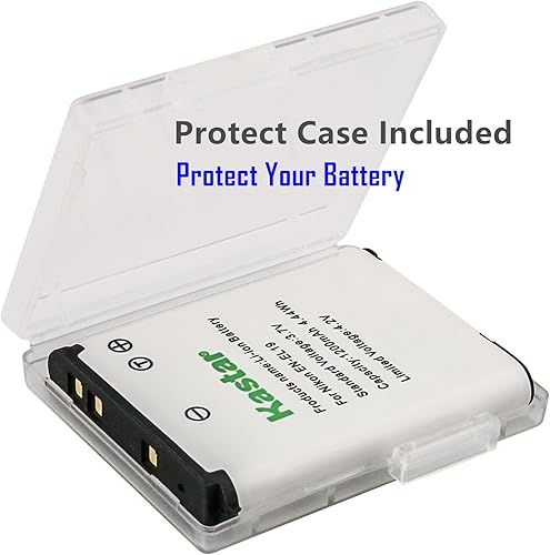 Miniatura 2 de Kastar Paquete de 4 baterías + cargador de repuesto para Nikon EN-EL19 MH-66 Coolpix A100 S32 S100 S3400 S3500 S3600 S4100 S4200 S4300 S4400 S5200