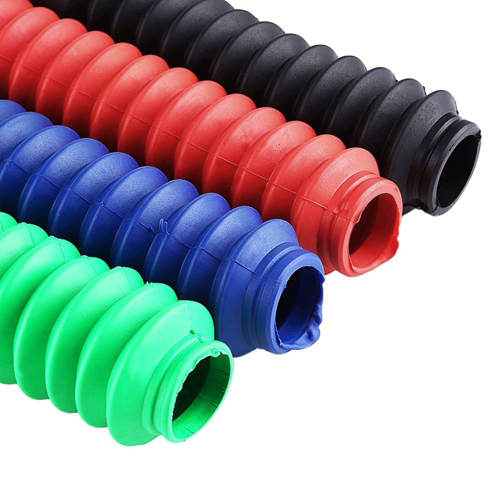 1 Par de Fuelles de Motocicleta, Fuelle de Horquilla de Motocicleta, Cubierta de Horquilla de Goma, Protector de Horquilla de Fuelle, Cubierta de Horquilla de Fuelle, Cubierta de Polainas de(azul)