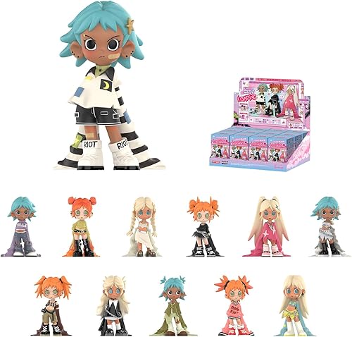 POP MART Lil Peach Riot Loading Series Figuras, 12 figuras de caja ciega, figuras de acción de diseño aleatorio, juguetes coleccionables, decoración