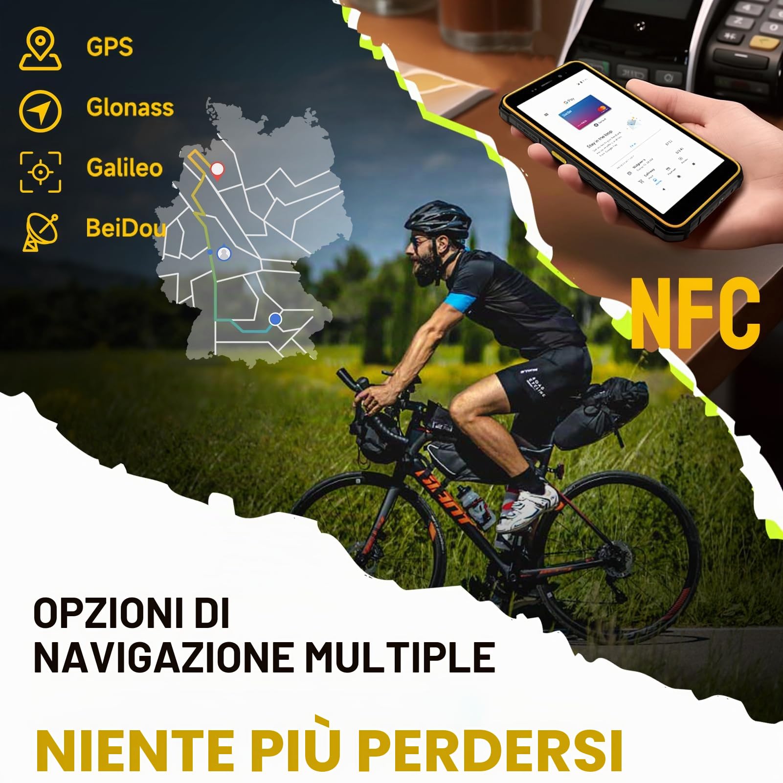 Ulefone Armor X12 Pro Rugged Smartphone Android 14 con Octa-core 8GB+64GB+256GB Espandibile, Telefono Indistruttibile IP68, 5,45" HD+ 4860mAh Dual SIM 4G Cellulare Offerta, 13MP+8MP, NFC/OTG/GPS/Nero