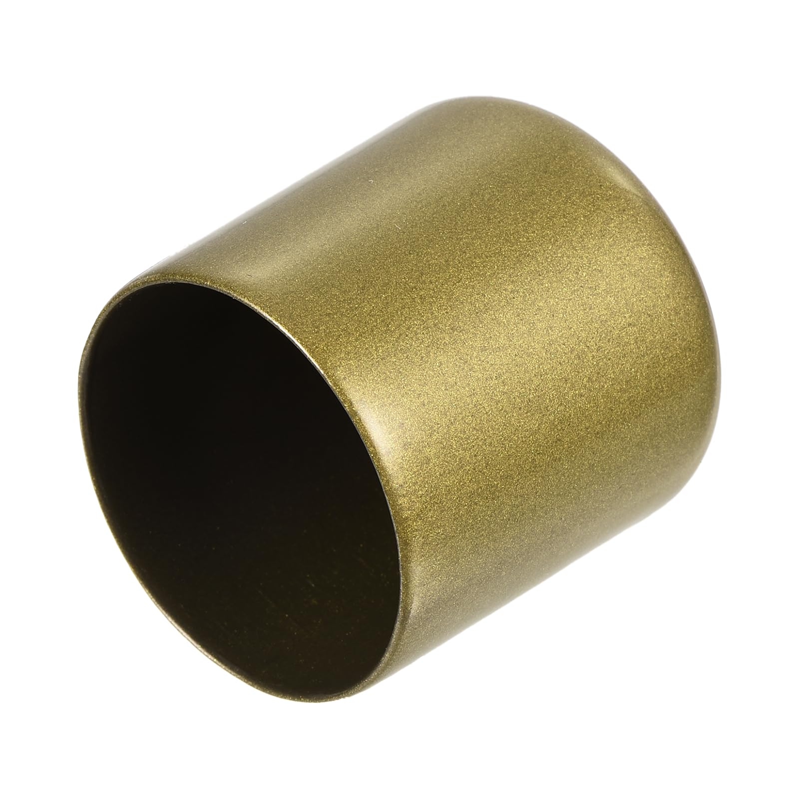 uxcell 20pcs Rubber End Caps 39mm ID Vinyl Round Tube Bolt Cap Cover Thread Protectors Gold