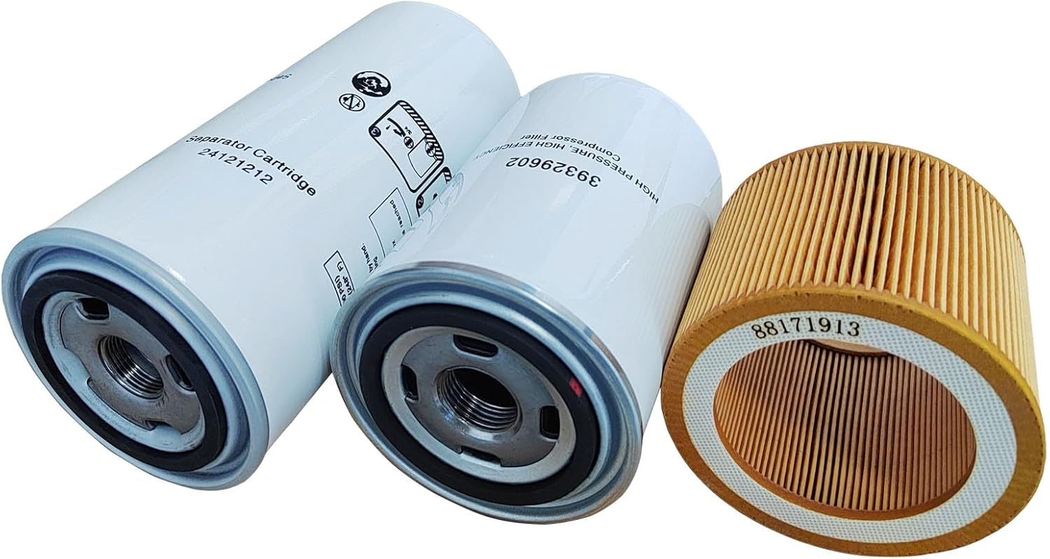 Filter Kit Oil Separator 24121212 Oil Filter 39329602 Air Filter 88171913 for Screw Air Compressor Replacement Parts