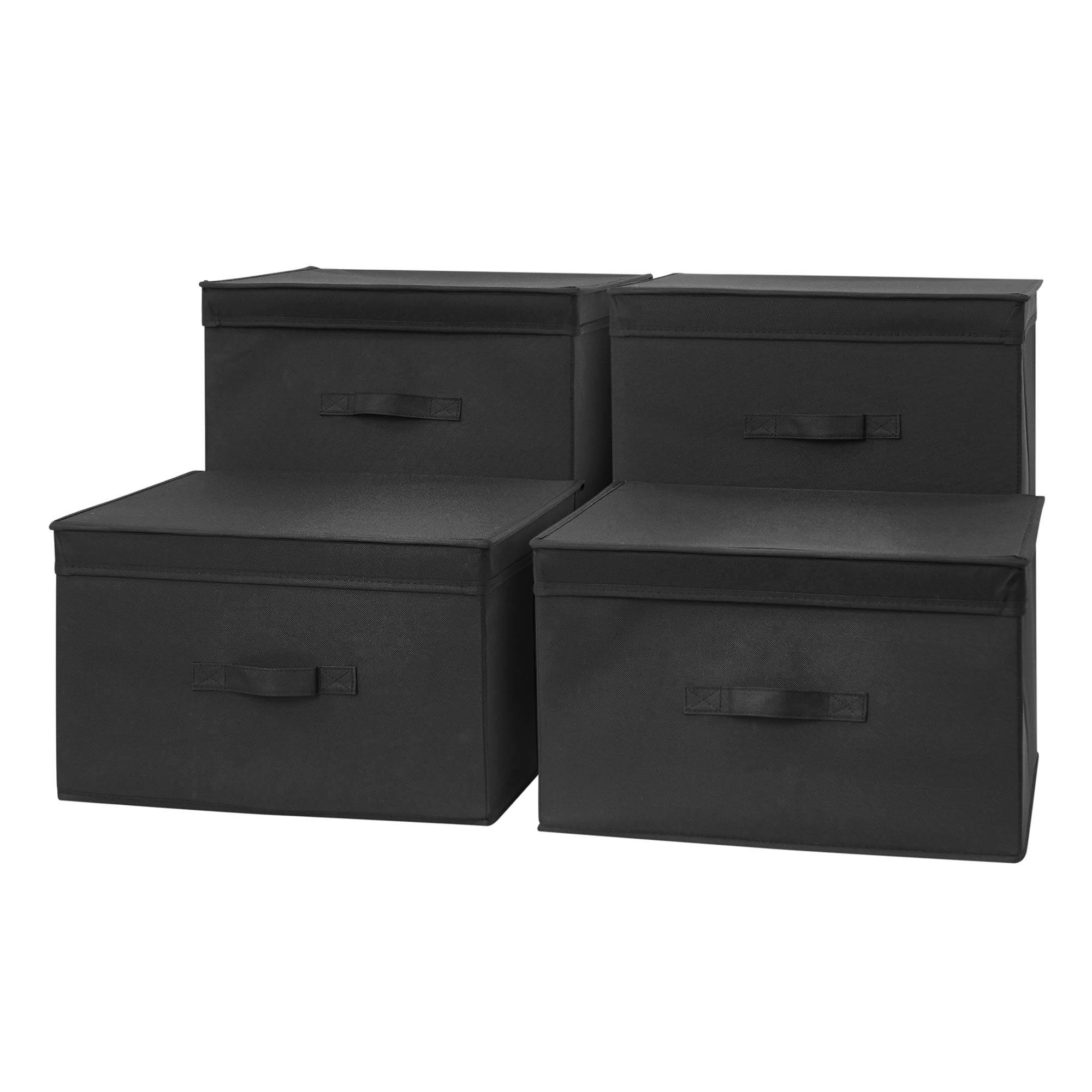 DormCo TUSK Jumbo Storage Box 4-Pack - Black