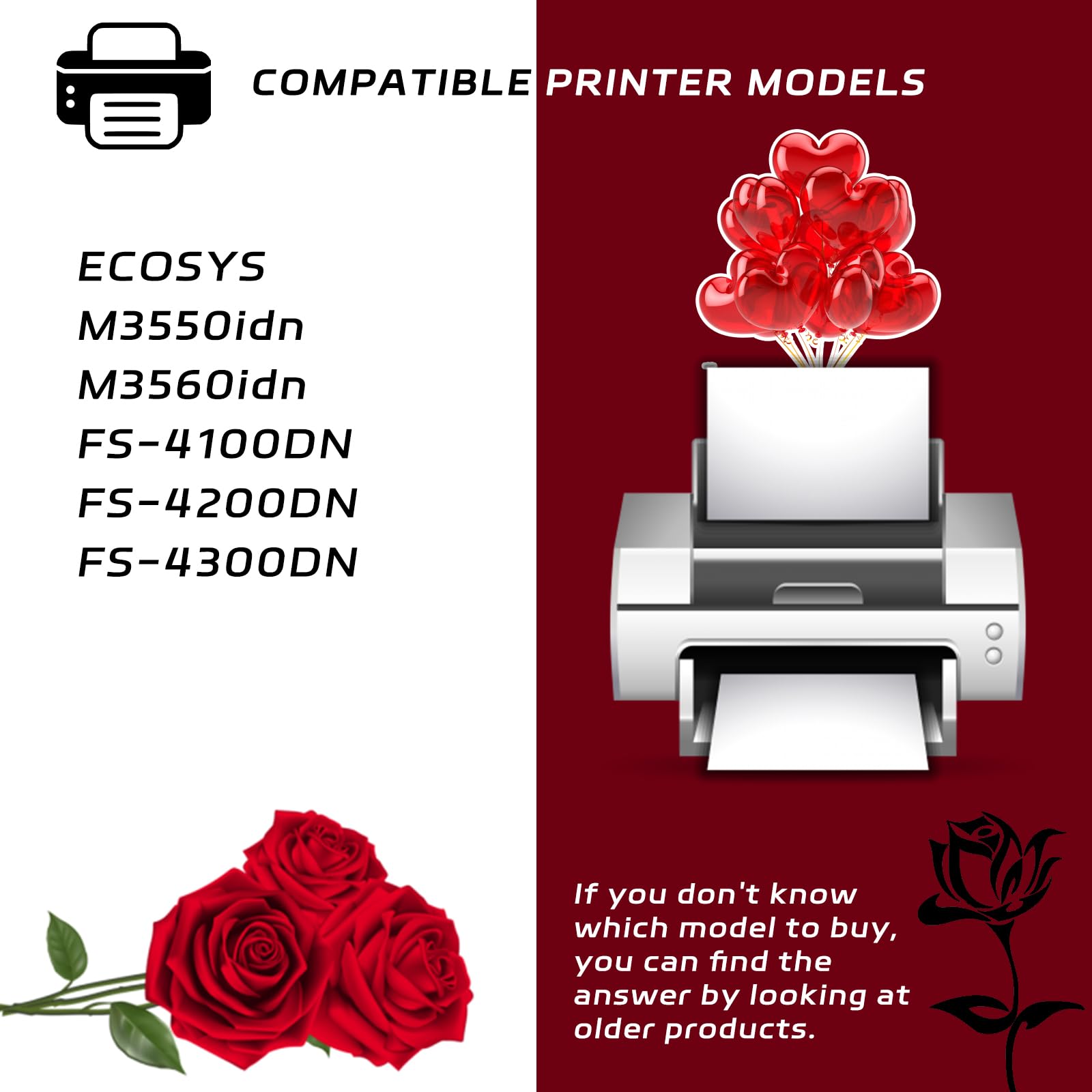 DK3130 Developer Unit Compatible for Kyocera ECOSYS M3550idn M3560idn FS-4100DN FS-4200DN FS-4300DN Printers, with Chip, High Yield 250000 Pages, Clear Printing (3 Pack Black)
