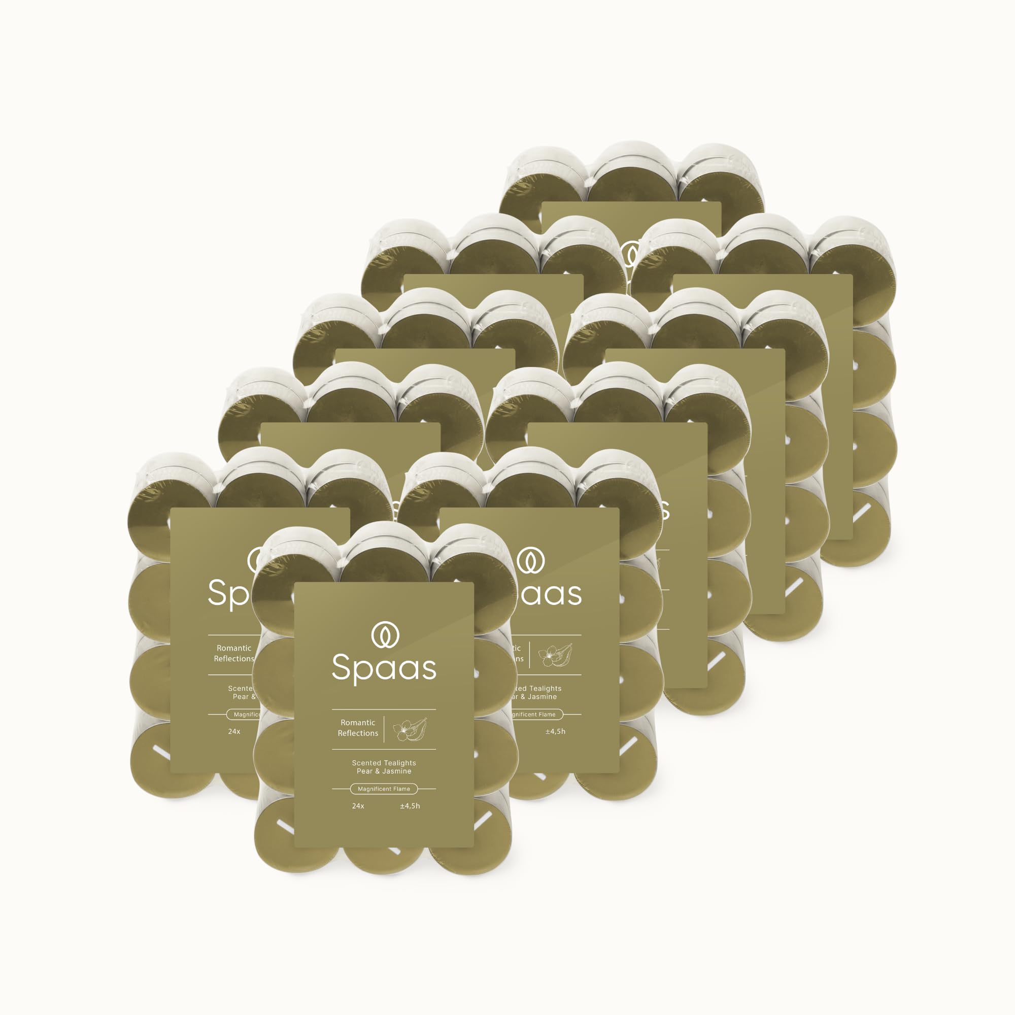 Spaas 240 Lumini Profumate, ± 4.5 Ore, Pera e Gelsomino