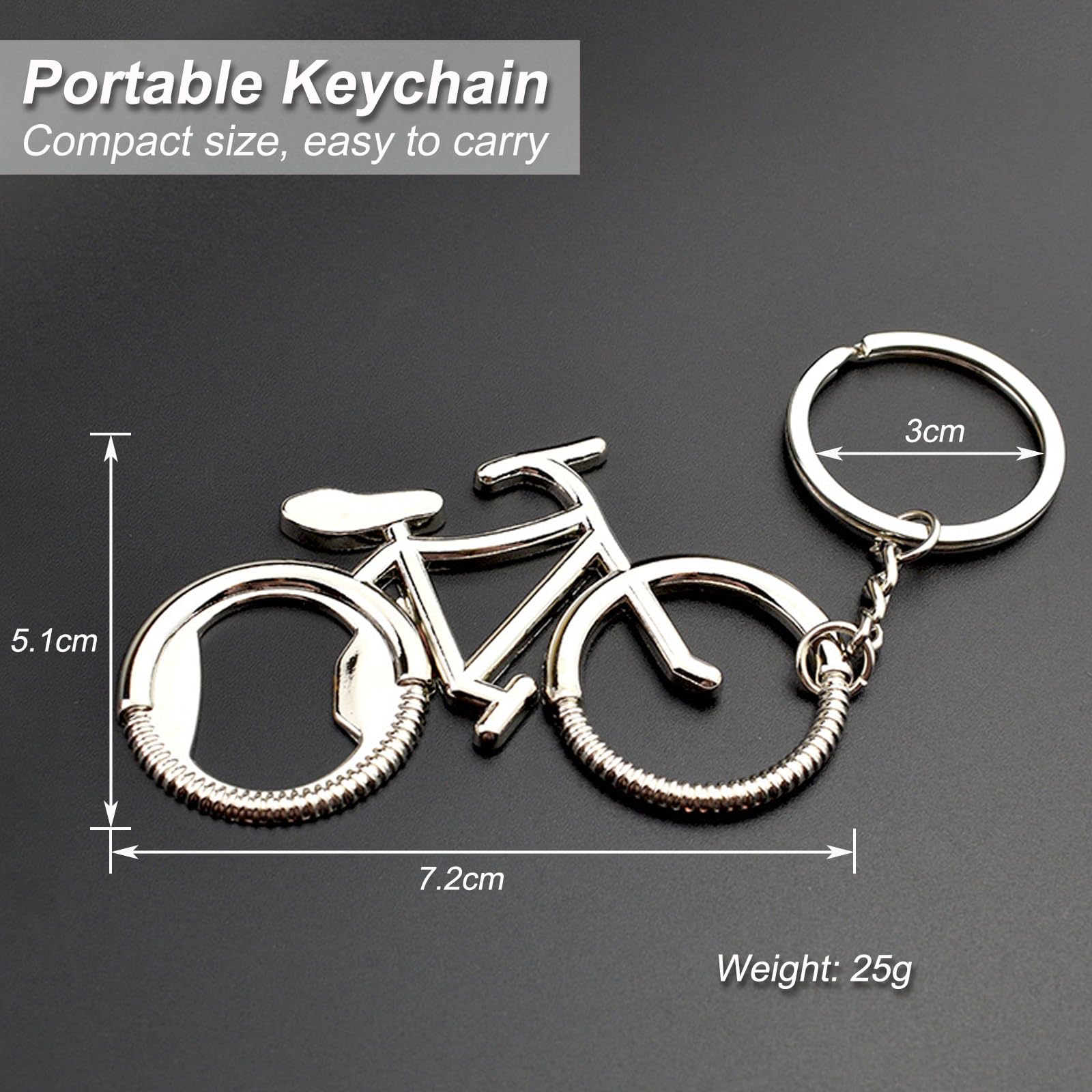 Décapsuleur Cycliste Porte-clés Vélo Décapsuleur - Cadeau Original Pour Cyclistes - Design Compact Et Poli Cadeau Vélo