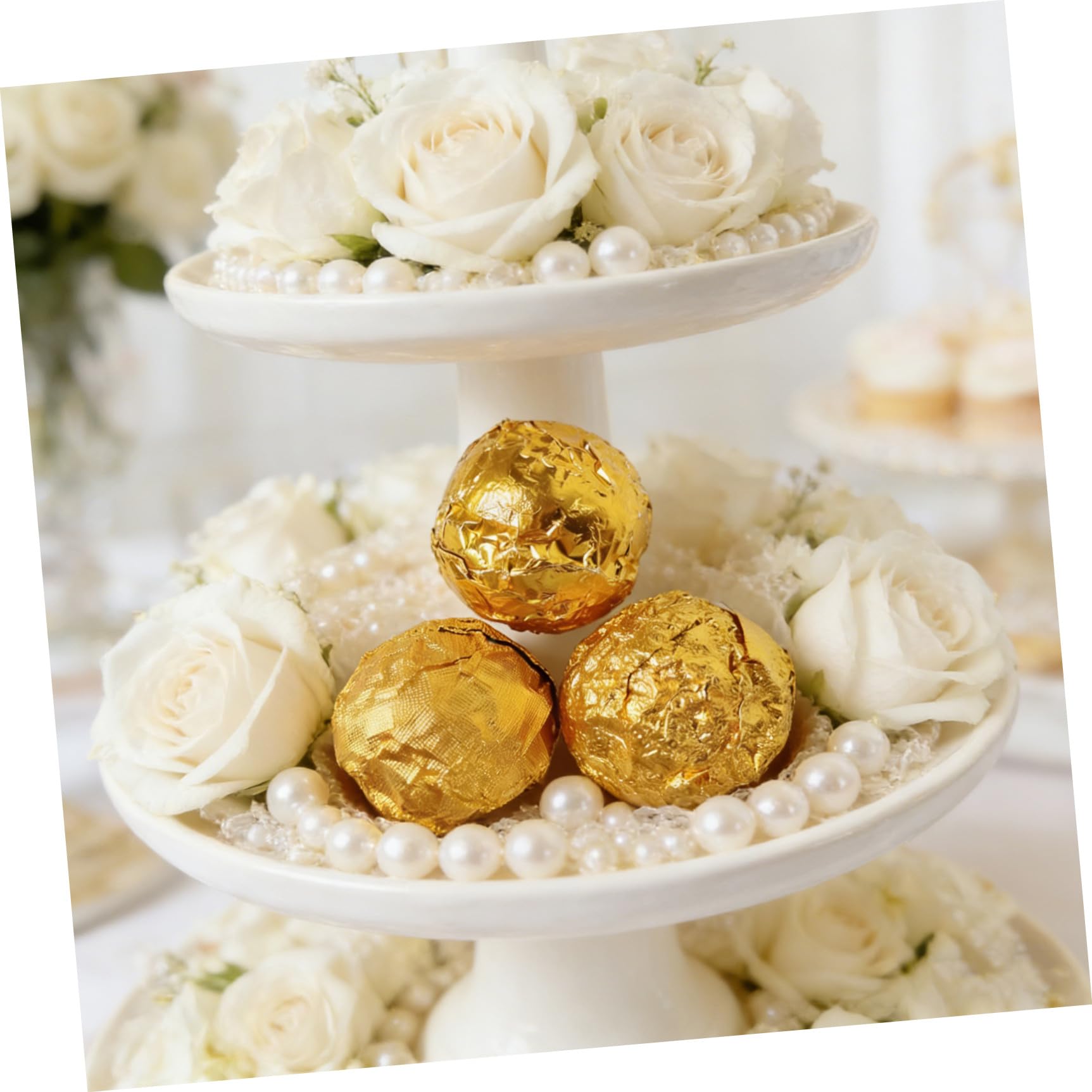 500stücke Aluminiumfolie Goldfolie Geschenkpapier Verpackungsfolie Für Süßigkeiten Und Pralinen Für Partys Und Besondere Anlässe