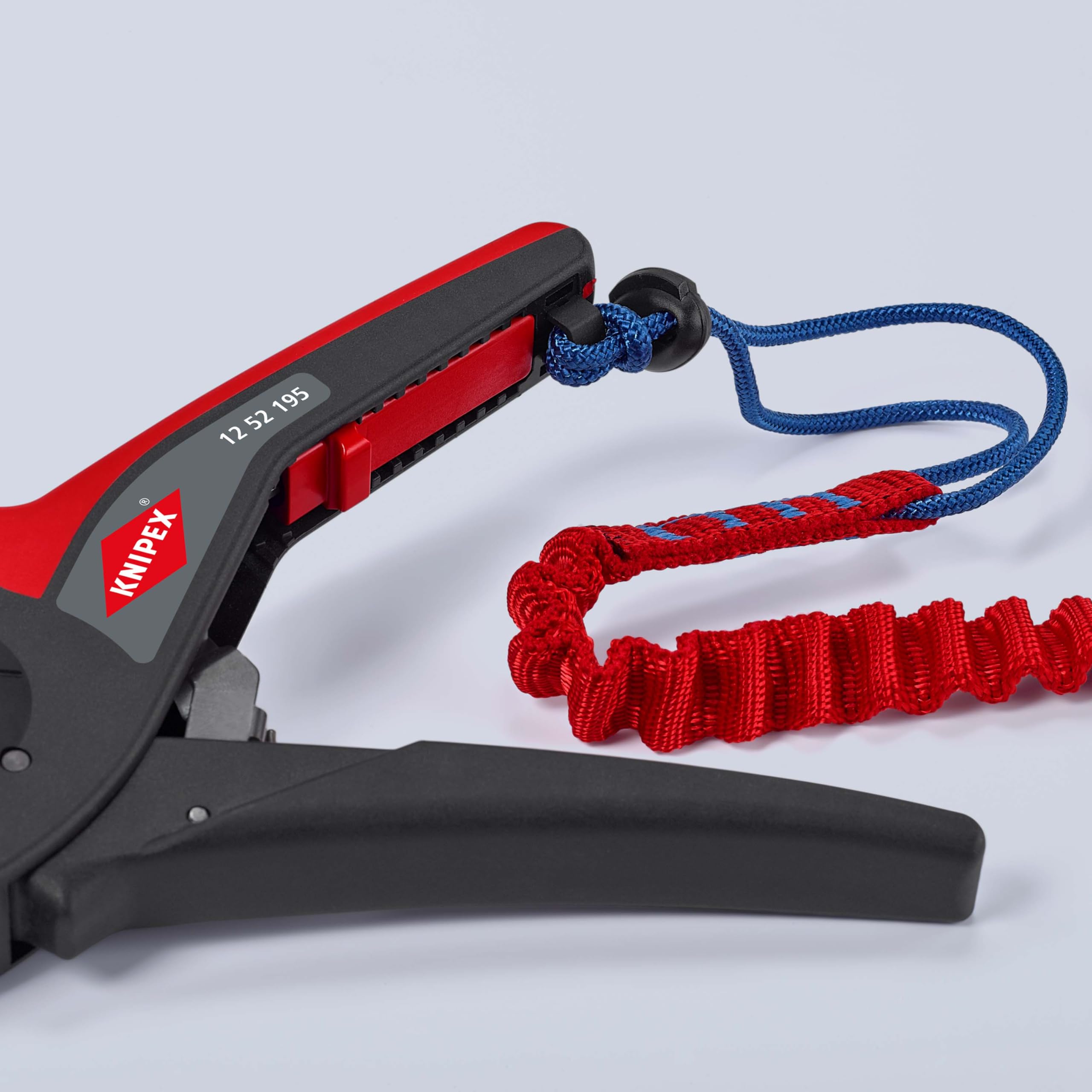 KNIPEX PreciStrip16 Automatische Abisolierzange, in Blister, 0,08-16 mm², Feinjustierung, einstellbarer Längenanschlag, 12 52 195 SB