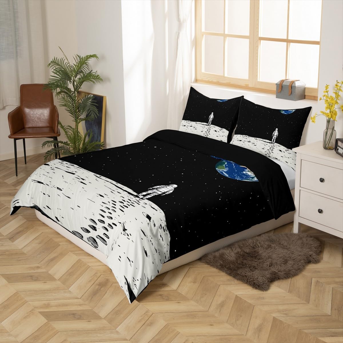 Decoración Habitación Niños Juego De Cama Infantil Espacial 3D - Funda  Nórdica 200x200 Cm + 2 Fundas De Almohada, Diseño Universo Juego Cama  Espacio 3d, image size:1200x1200