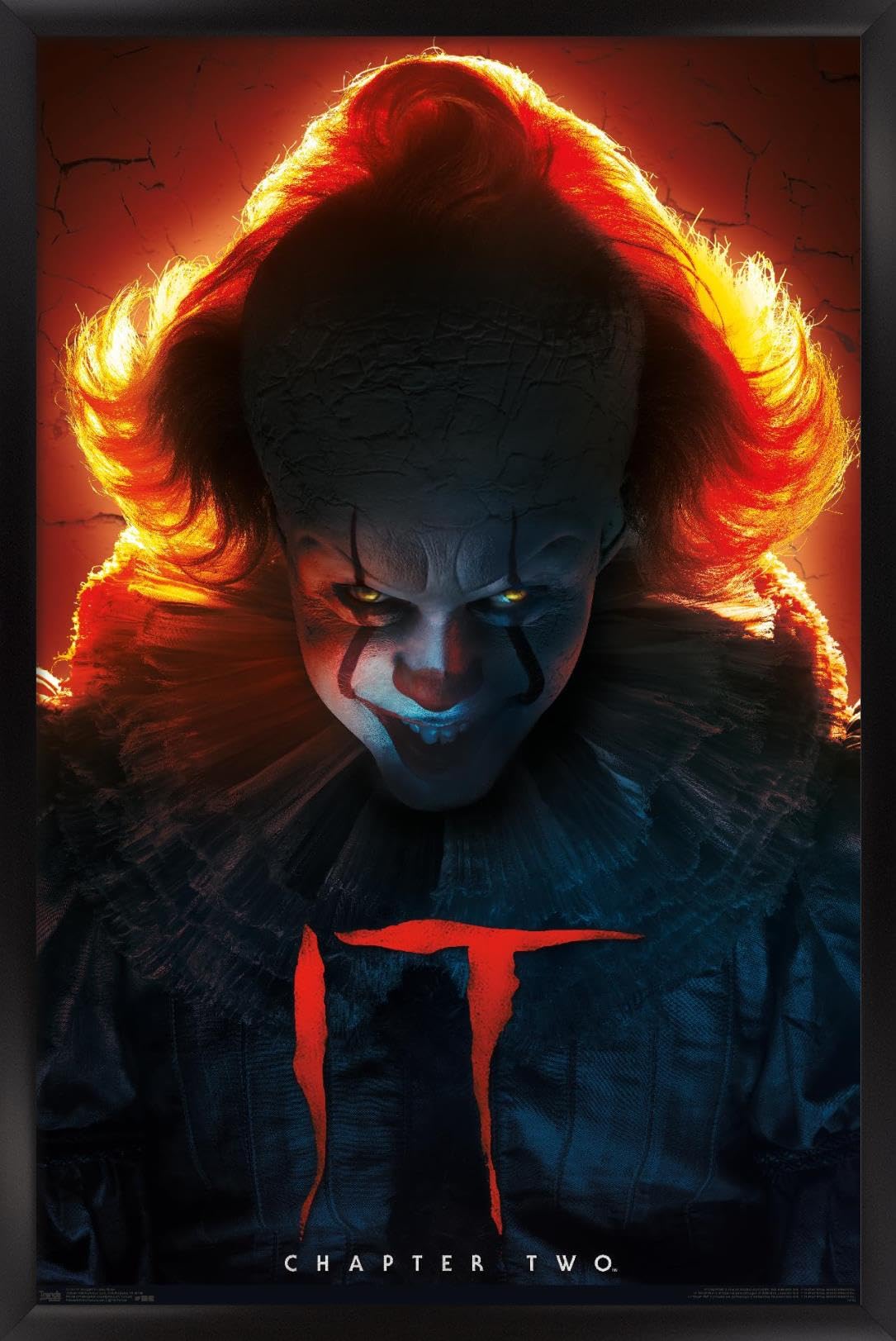 Trends International IT: Chapter 2 - Evil Glow Wall Poster, 22.375" x 34", Black Framed Version