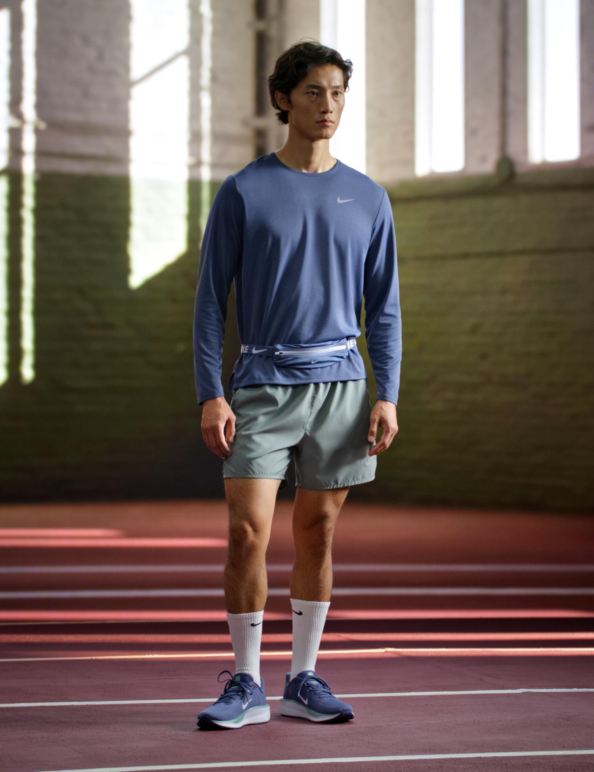 Nike Maglia da Running A Maniche Lunghe da Uomo Nike Miler Dri-Fit UV Sweatshirt Uomo