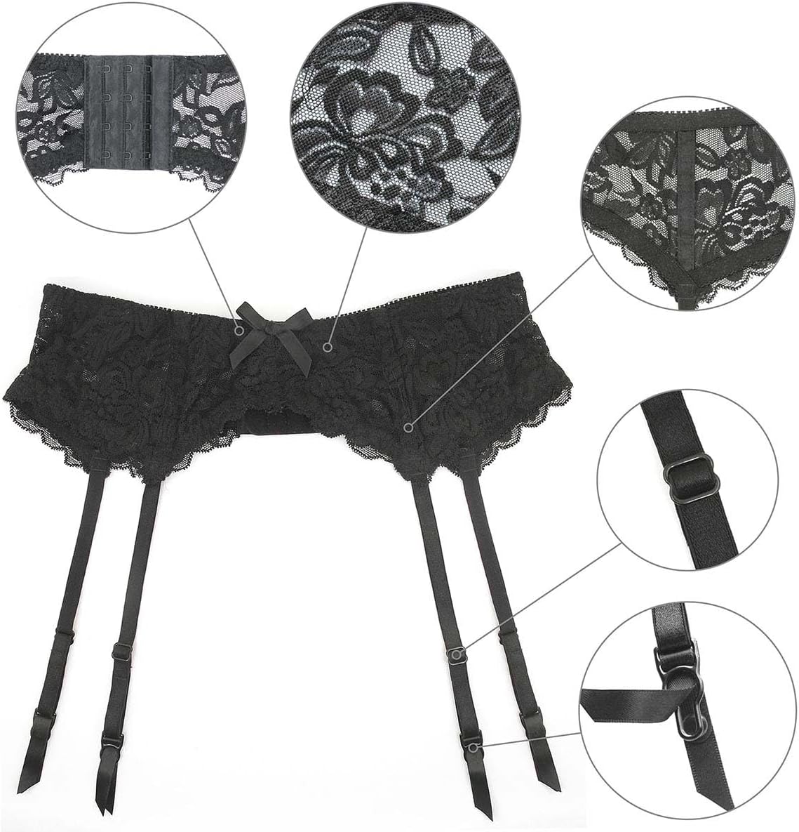 GARGALA Lace Garter Belt for Thigh High Stockings Sock Suspender Women - Image 3