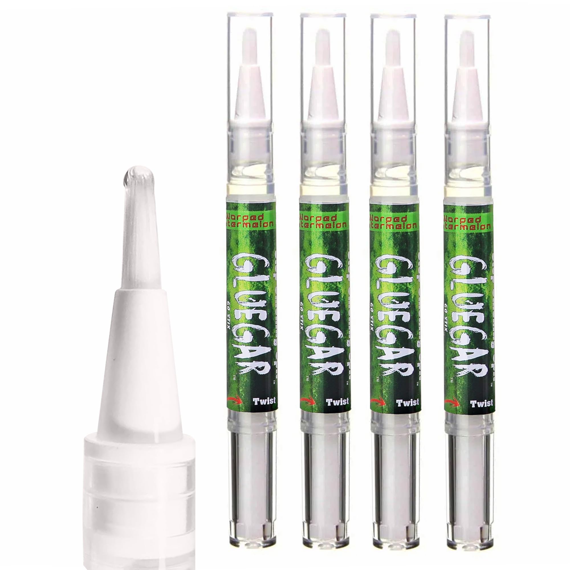 Caligars GlueGar- Rolling Glue 3Ml Brush Pen (4 Pack 3Ml Go Stix Warped Watermleon)