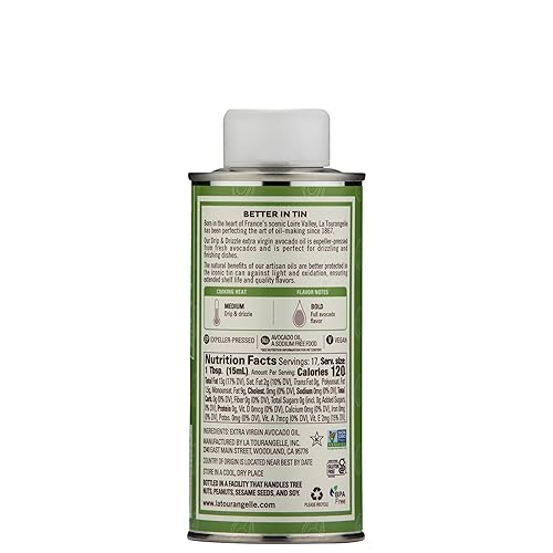 Miniatura 3 de La Tourangelle Aceite de aguacate extra virgen sabor completo de aguacates premium calor medio 845 onzas líquidas verde