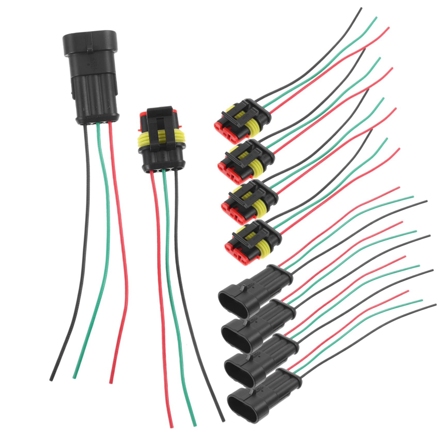 GLEAVI 15pares Rápido Para Automóviles Adaptador De Para Conectores De Cables Compatible Múltiples Vehículos