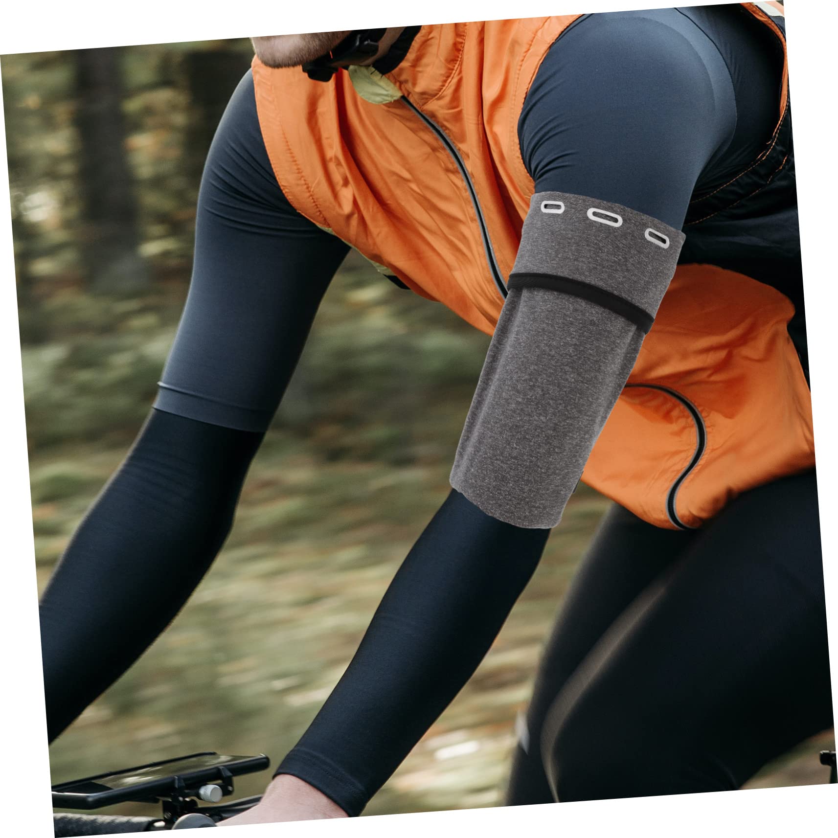 DOITOOL 5pezzi Fascia Braccio Per Telefono Per e Allenamento Per Jogging Fitness e Attività Outdoor Colore Grigio