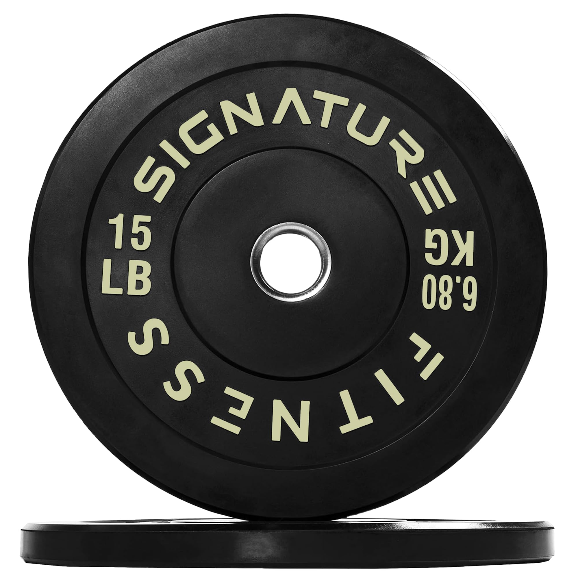 Fitvids Olympic Weight Plates Set 2" Weight Plates for Strength Training & Weight Lifting 15lb Pair