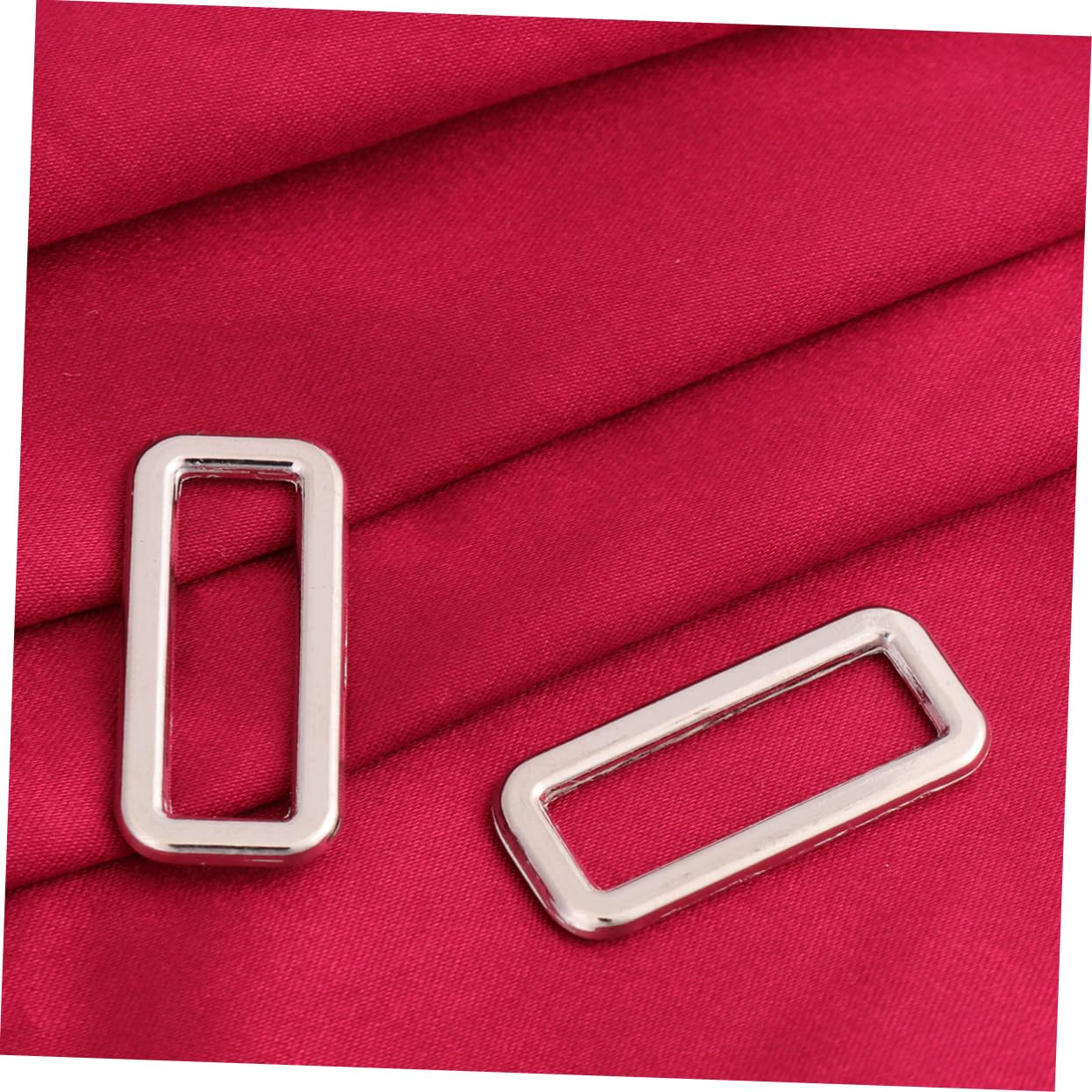 Tofficu 90pezzi Fibbie Lega Per Borse Anelli Regolabili Per Accessori Fai Da Te Di Argento e Nero Per Tracolle Zaini e Borse