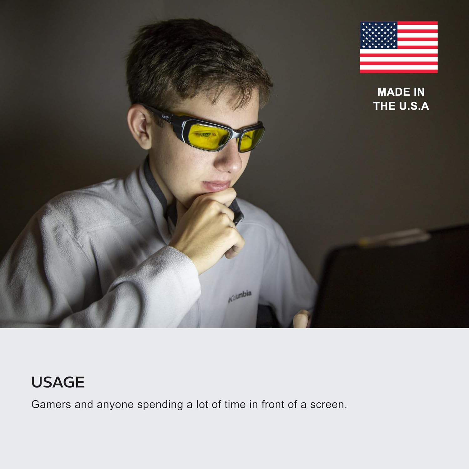 NoIR Blue Light Blocking Gaming Glasses, Full UV Protection, Anti Eyestrain & UV Glare Protection for Gaming & Screen Use
