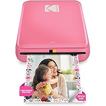 KODAK Step Instant Smartphone Photo Printer, Portable Mini Color Wireless Mobile Printer, Zink 2x3&rdquo; (5.1x7.5 cm) Sticky-Back Photos, Bluetooth Compatible with iOS &amp; Android Devices, Editing App, Pink