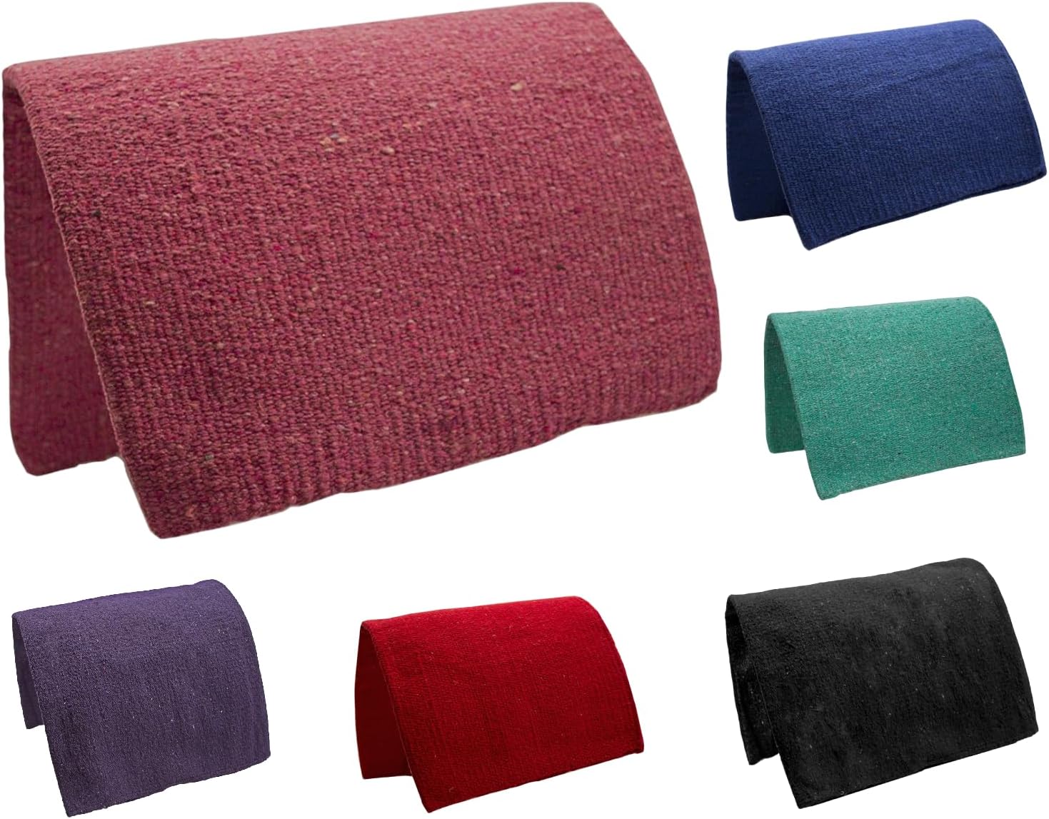Tahoe Tack Traditional Acrylic Western Horse Saddle Blanket, Handwoven, Moisture-Wicking, Soft and Durable, 36 x 34 Inch