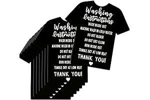 Washing Instruction Card for Shirts - (Pack of 200) Tips for Shirts...