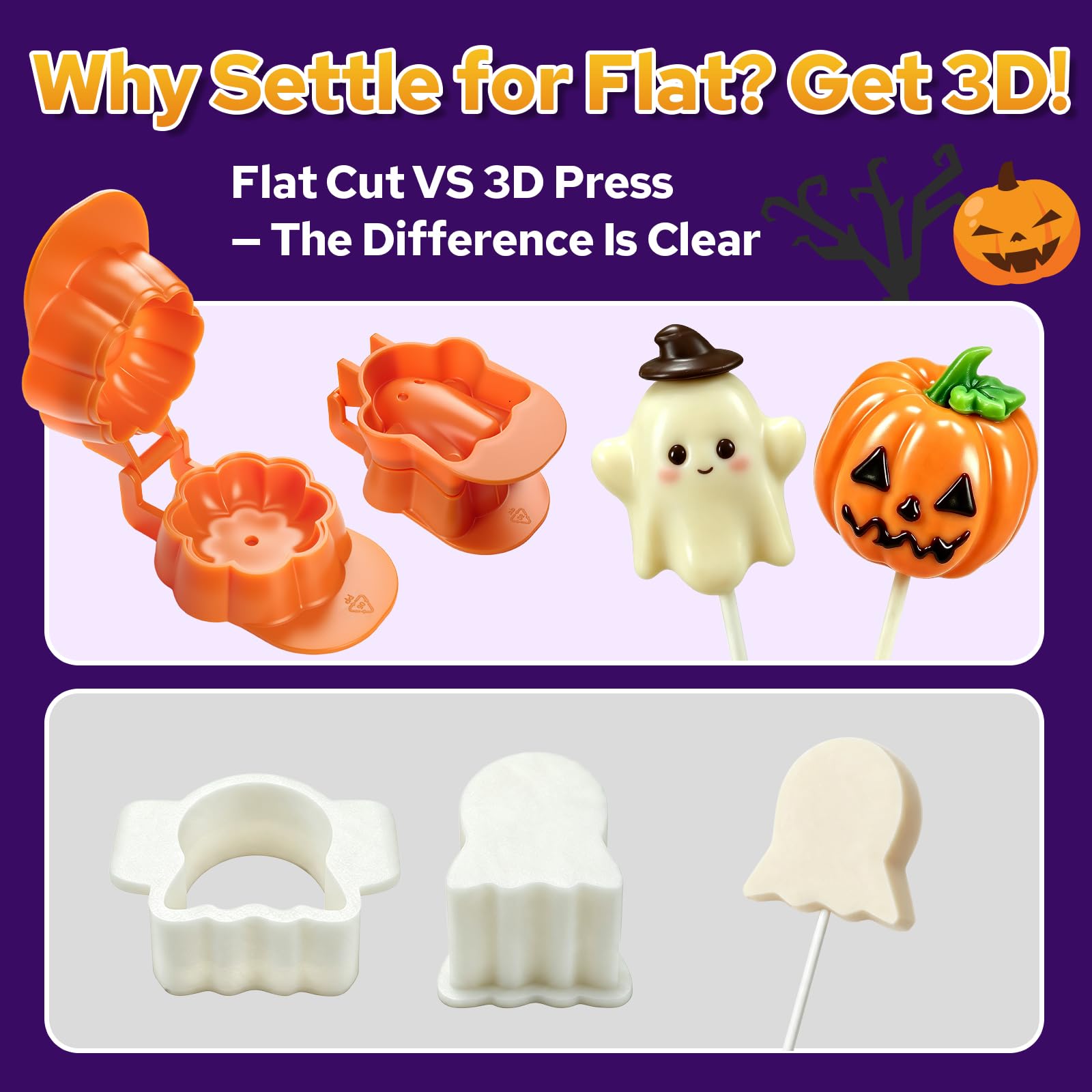 Halloween Cake Pop Mold Kit - Spooktacular Treats! -6