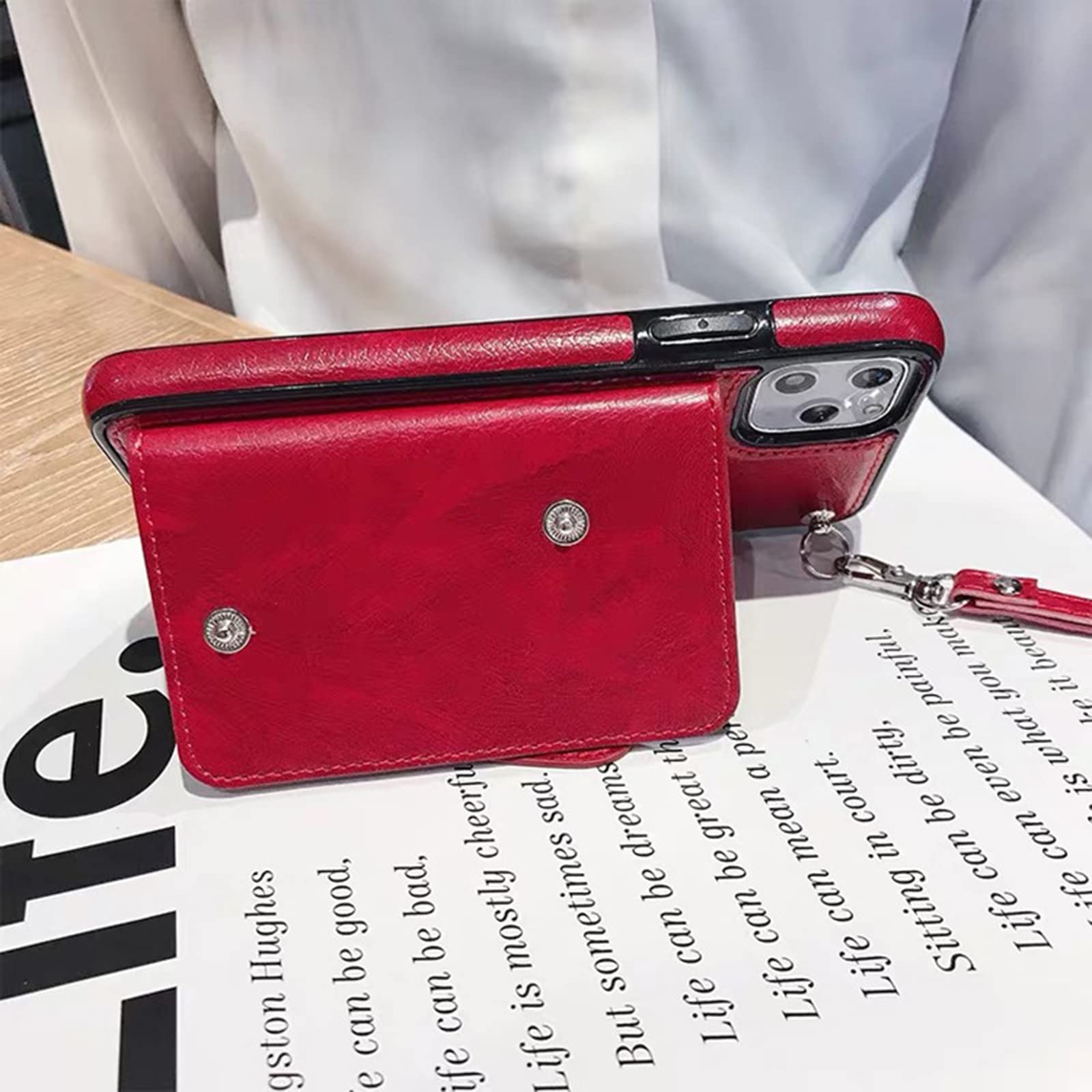 Uposao Custodia A Portafoglio In Pelle Per Samsung Galaxy S10 - Con 9 Slot Per Carte E Cerniera, Motivo Elefante Fiore - 3