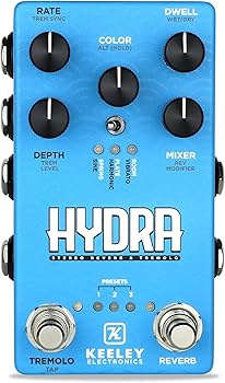 ギター keeley hydra Amazon.com: Keeley Hydra Stereo Reverb and Tremolo Pedal, Blue