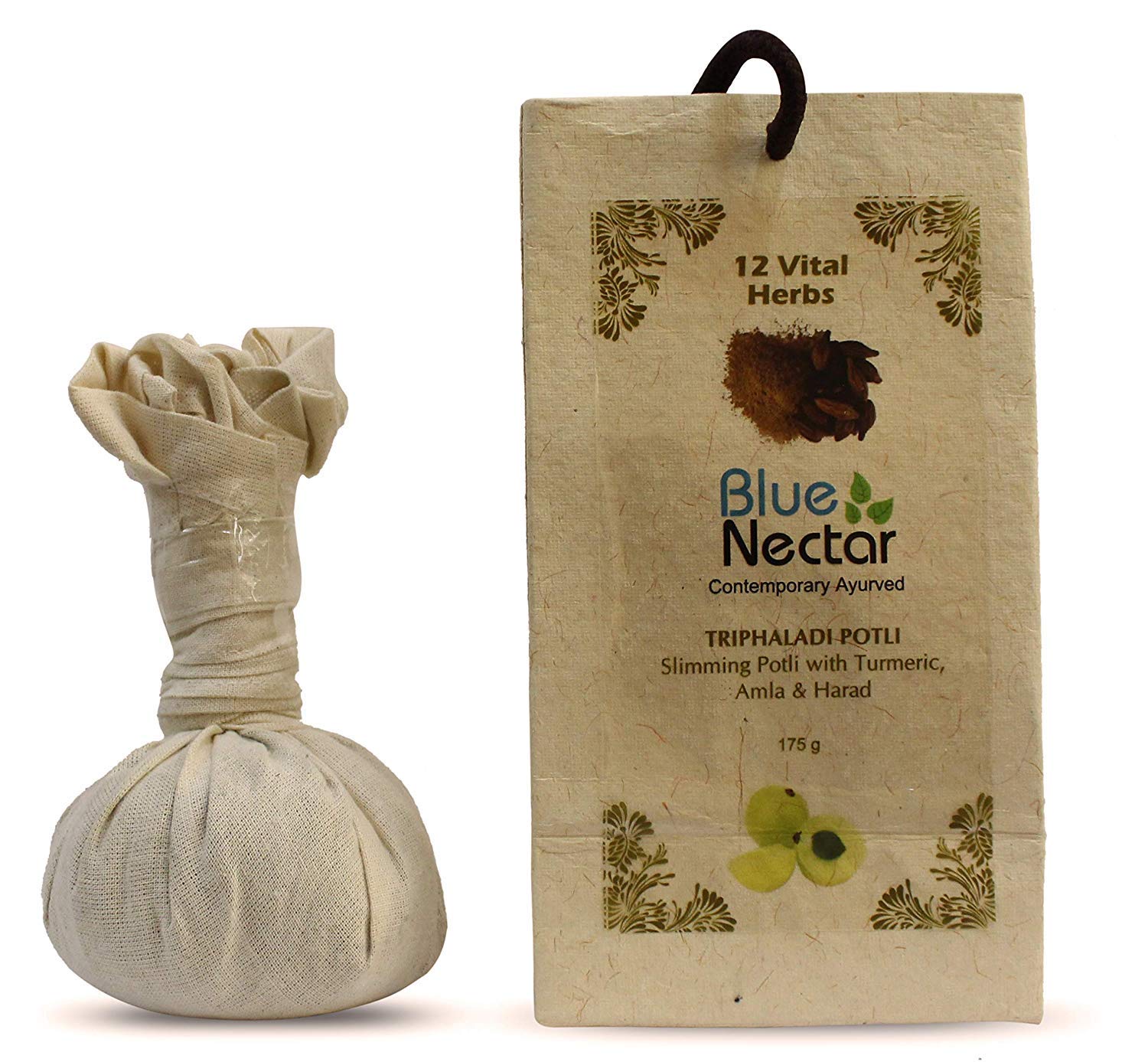 [BRSWGFINCMNBAAD5] Blue Nectar Ayurvedic Slimming and Anti Cellulite Potli for Weight Management (175 g)