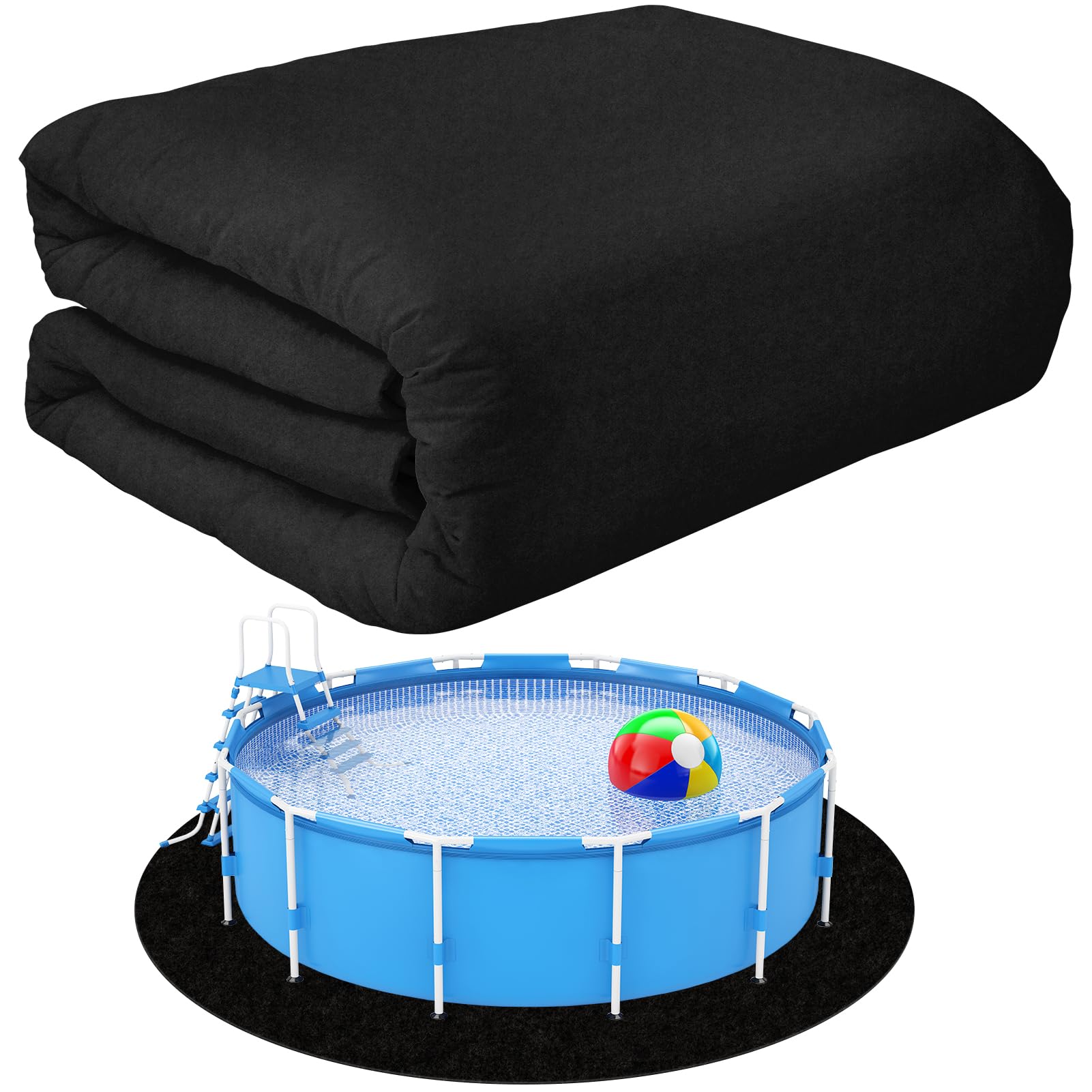 15ft Heavy Duty Round Pool Liner Pad for Above Ground Pool